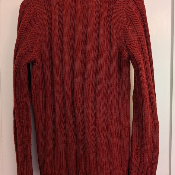 Burgundy MAK / Modcloth cardigan - Picture 2 of 3